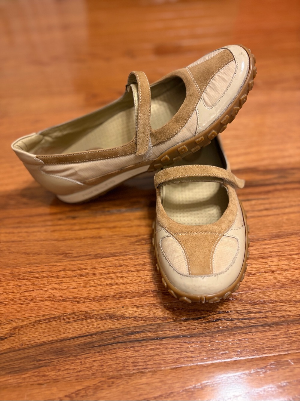 Cole Haan x Nike | Women's Retro Mary Jane Slip-On Sneakers in Tan size 9